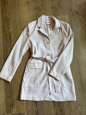 Steve Madden Pale lilac Laila dress/ Belted Tailored Blazer